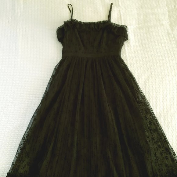 J. Crew Black Lace Party Dress - Picture 1 of 3